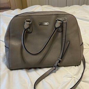 Michael Kors gray Leather Satchel
